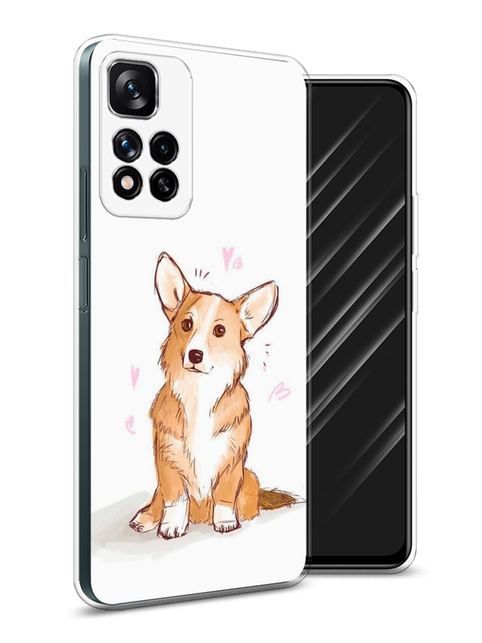 

Чехол Awog на Xiaomi Redmi Note 11 Pro Plus 5G "Корги любовь", Разноцветный, 312150-1