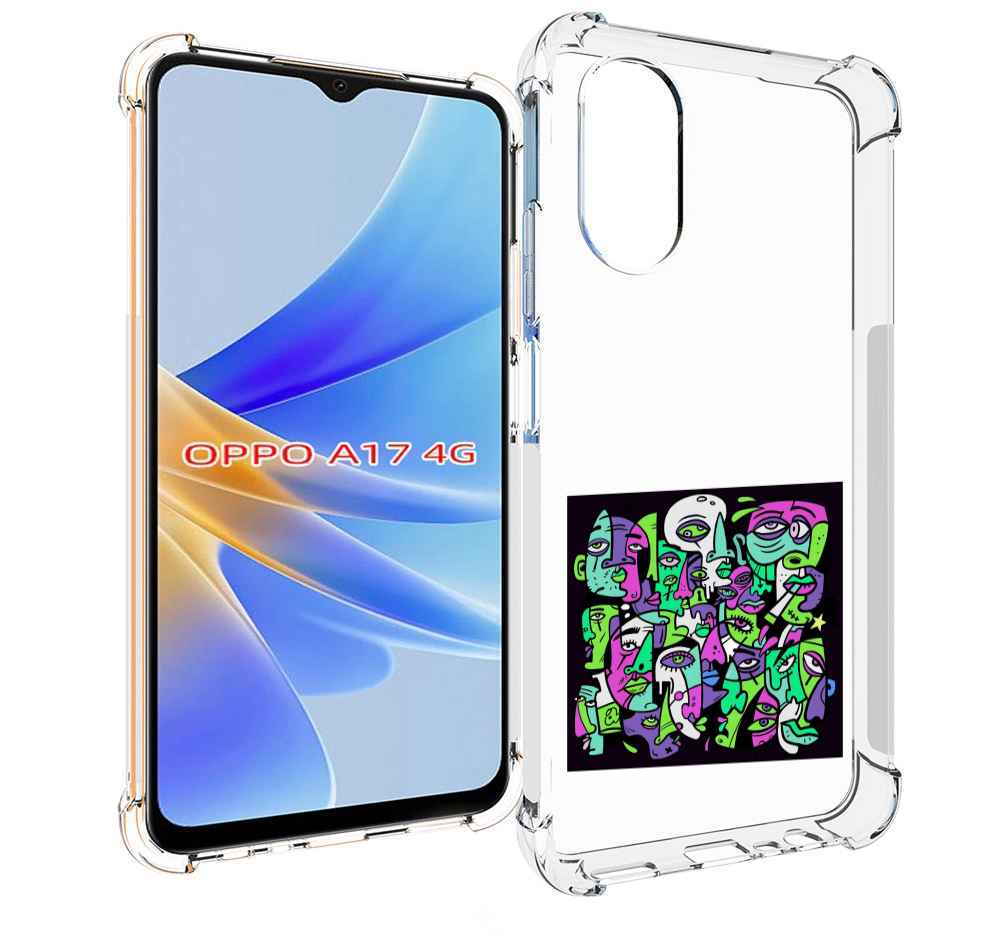 

Чехол MyPads Кривой эфир ATL для OPPO A17, Прозрачный, Tocco