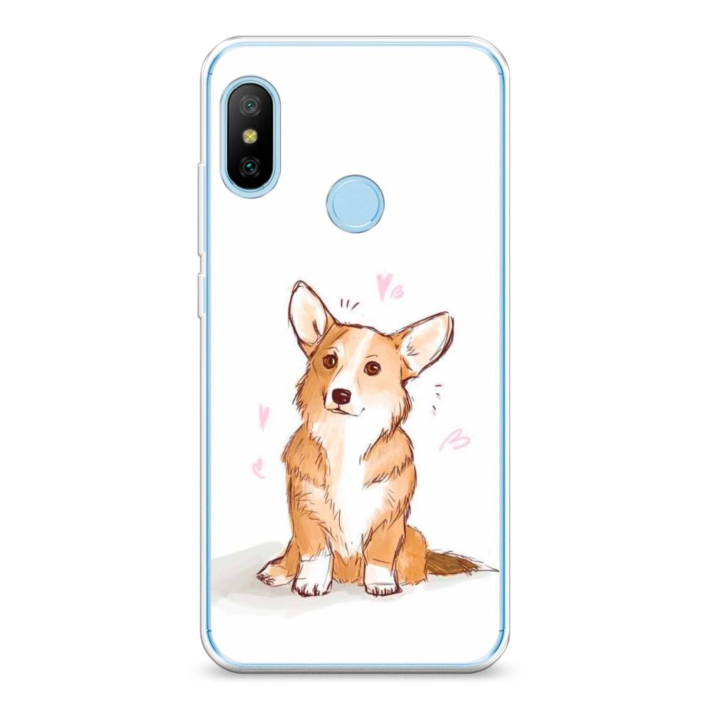 

Чехол Awog на Xiaomi A2 Lite/Redmi 6 Pro "Корги любовь", Разноцветный, 34050-1
