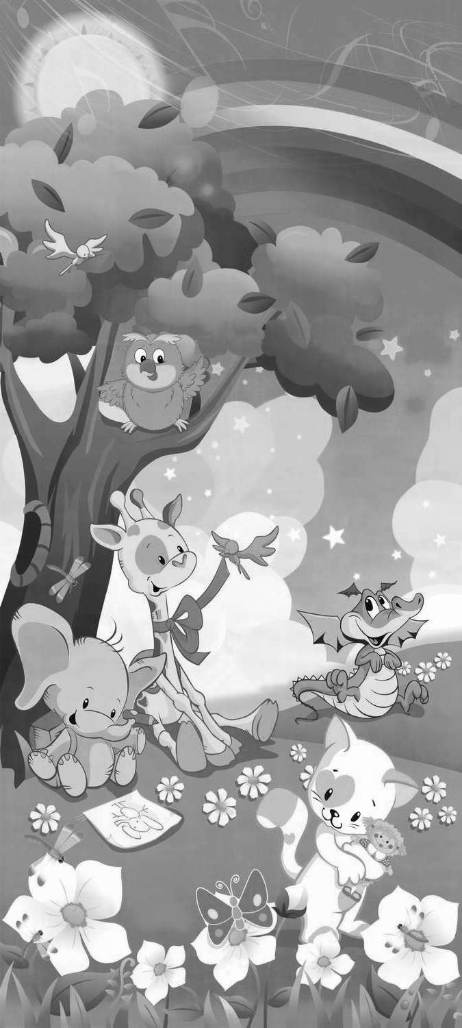 

Самоклеющиеся фотообои "Радуга-дуга 2", размер: 90x200 см, эффект: черно-белый, отраженный, 1-e846fd