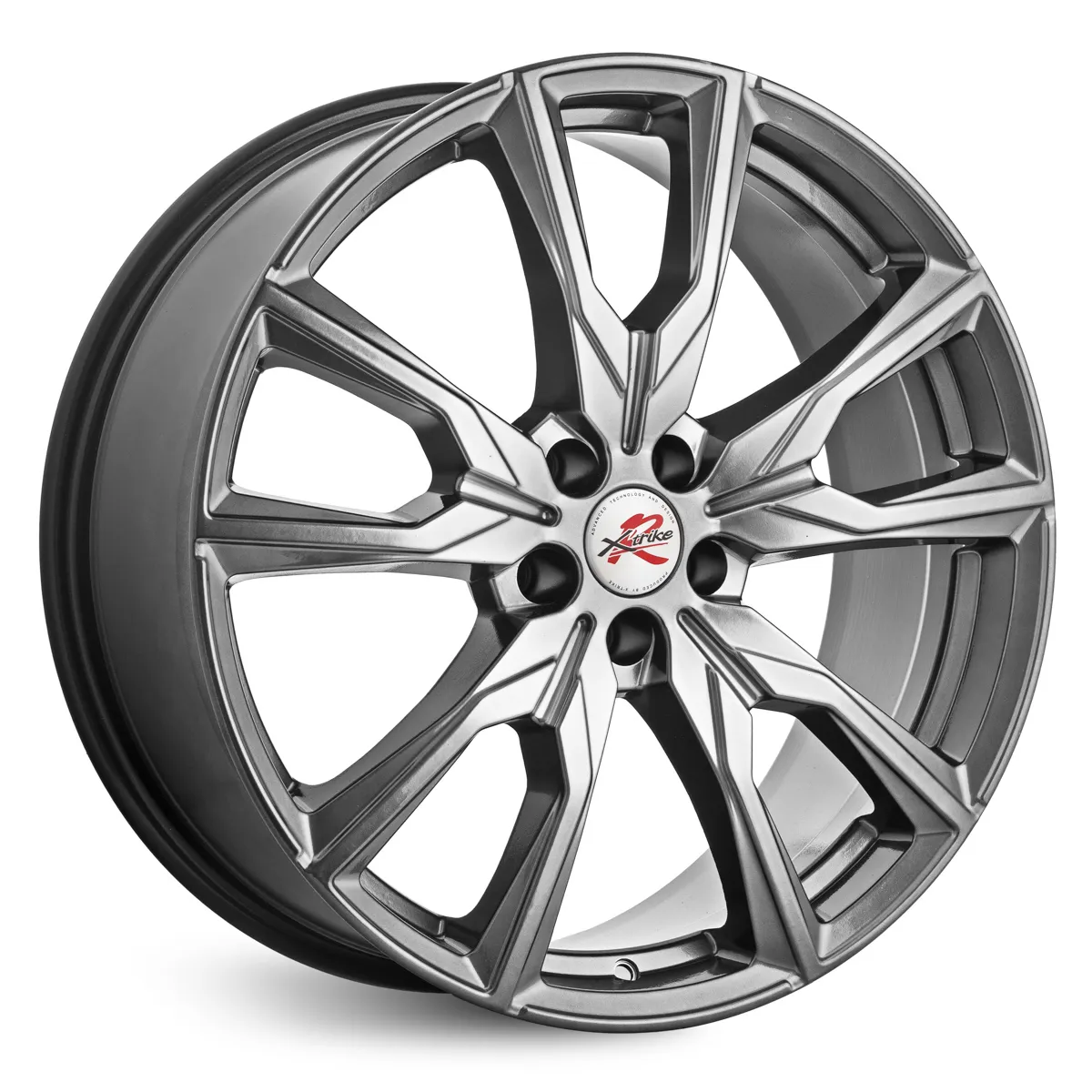 

Диск XtrikeRST R012 R20 5*108 ET45 Dia 63.4, литой алмаз черный для Geely Tugela.
