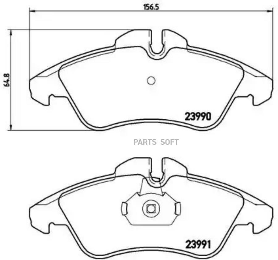 

Комплект тормозных колодок Brembo P50080