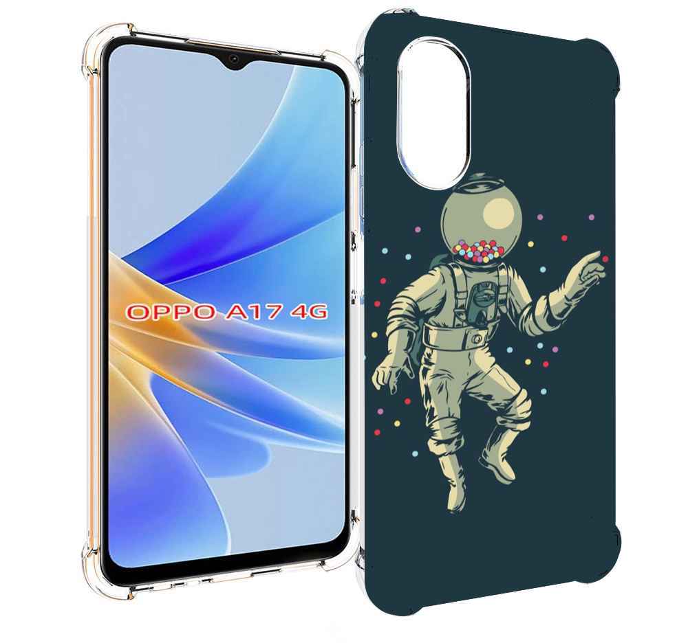 

Чехол MyPads Космонавт для OPPO A17, Прозрачный, Tocco
