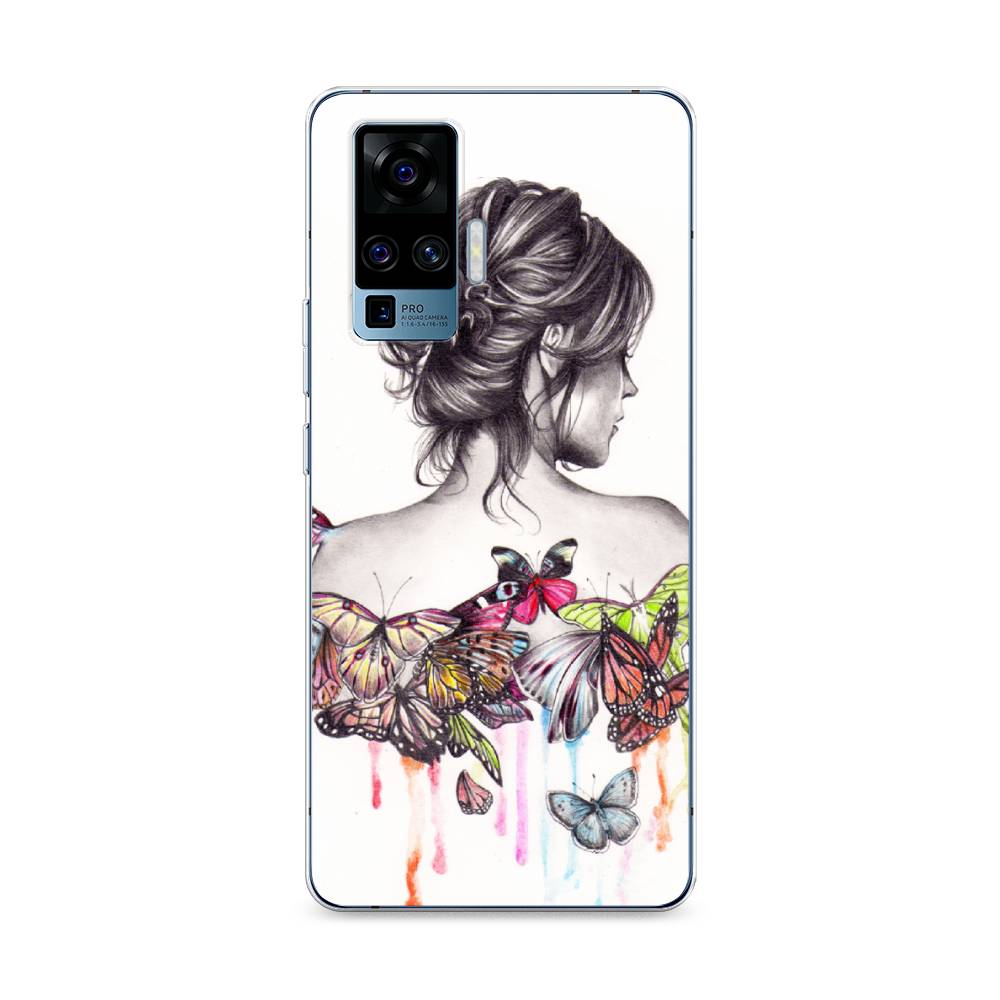 

Чехол Awog на Vivo X50 Pro "Девушка с бабочками", Разноцветный, 262350-10