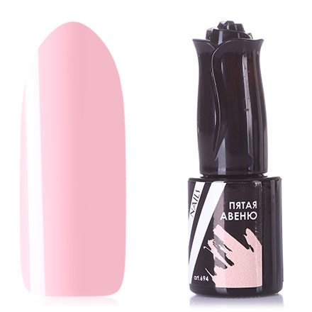 Гель-лак Vogue Nails персиково-розовый без эффектов плотный 10 мл