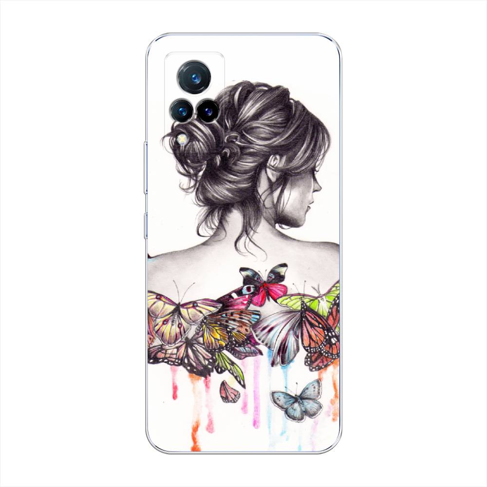 

Чехол Awog на Vivo V21 "Девушка с бабочками", Разноцветный, 264350-10