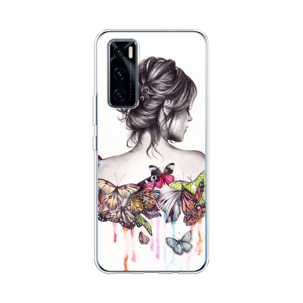 

Чехол Awog на Vivo V20 SE "Девушка с бабочками", Разноцветный, 263550-10