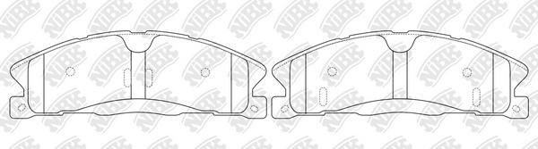 

Тормозные колодки NIBK PN0623