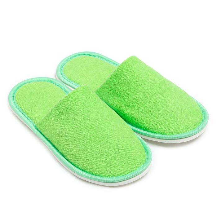 

Тапочки женские NoBrand 7114248 зеленые 36-38 RU, 7114248