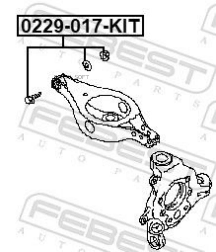 

FEBECT 0229017KIT 0229017KIT_болт! с эксцентриком шестигранный ремк-кт\ Geely Atlas NL3 16