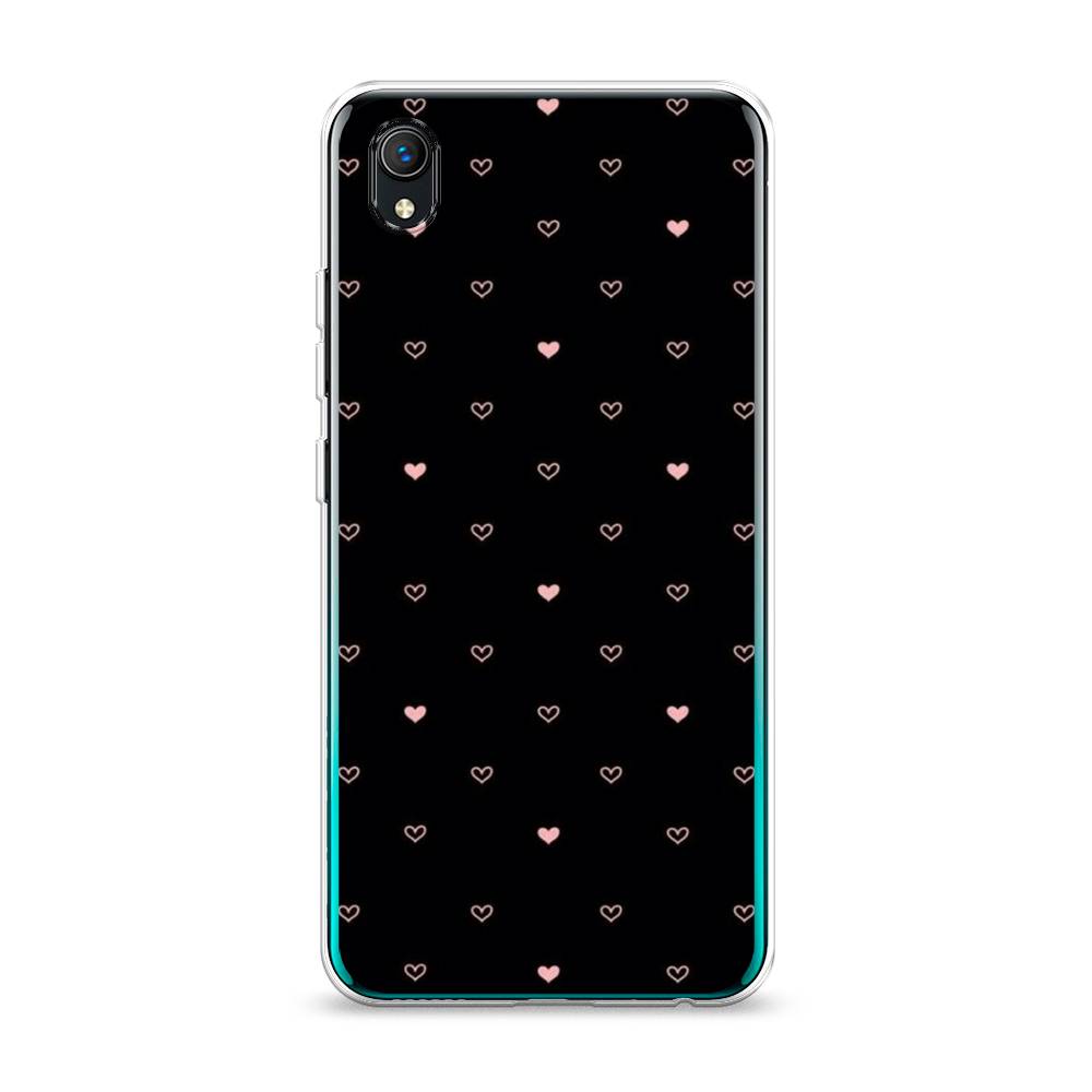 

Чехол Awog на Vivo Y91c/Y1s "Черный фон и сердечки", Разноцветный, 263250-3