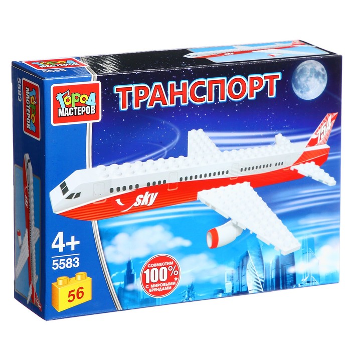 

Конструктор Почтовый самолет, 56 деталей