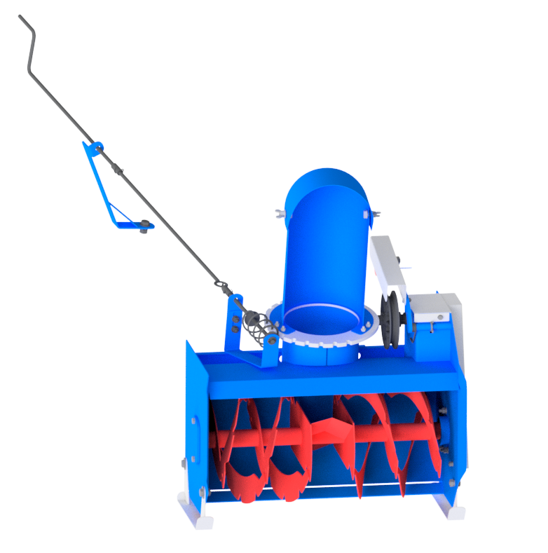 Приставка роторный снегоуборщик Пахарь СП-60 к мотоблоку Патриот