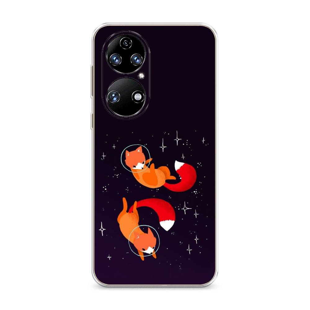 

Чехол Awog на Huawei P50 "Лисы космонавты", Оранжевый, 6104950-4