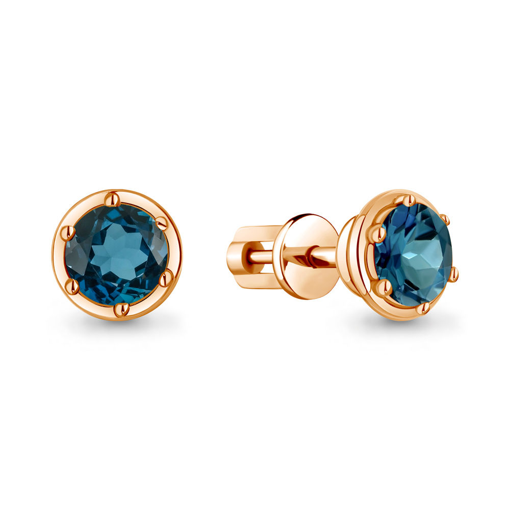 

Серьги из серебра с топазом Aquamarine 4407408_925_з, 4407408_925_з