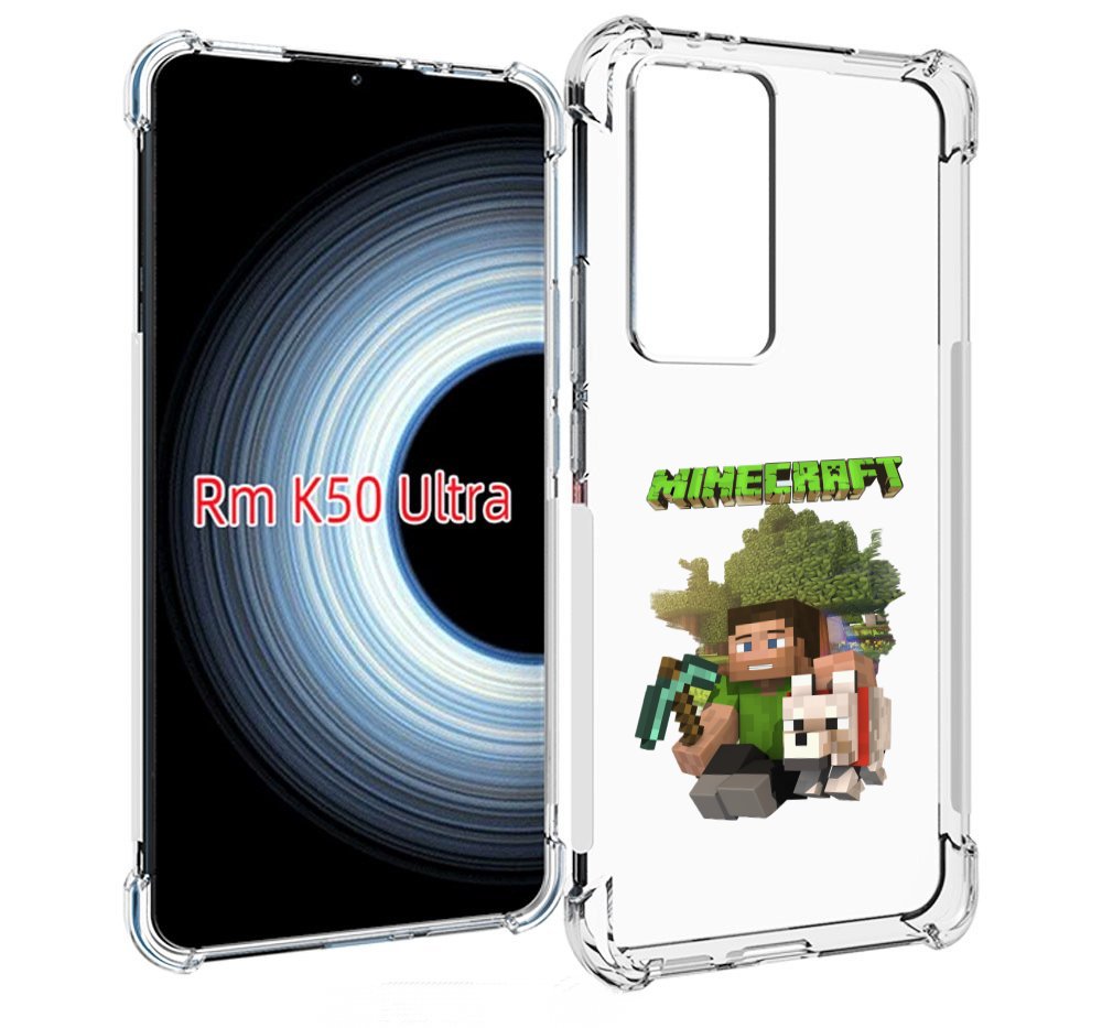 

Чехол MyPads Майнкрафт детский для Xiaomi 12T / Redmi K50 Ultra, Прозрачный, Tocco