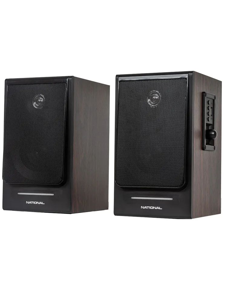 Колонки компьютерные NATIONAL NAS-0240 Brown/Black коричневый; черный