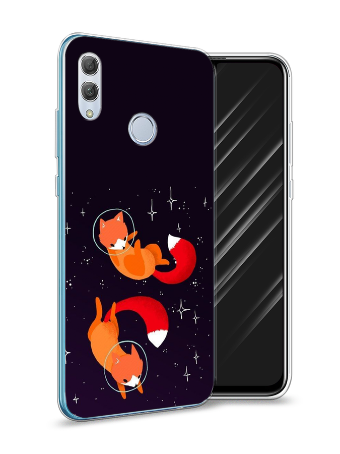 

Чехол Awog на Huawei P Smart 2019 "Лисы космонавты", Оранжевый, 67250-4