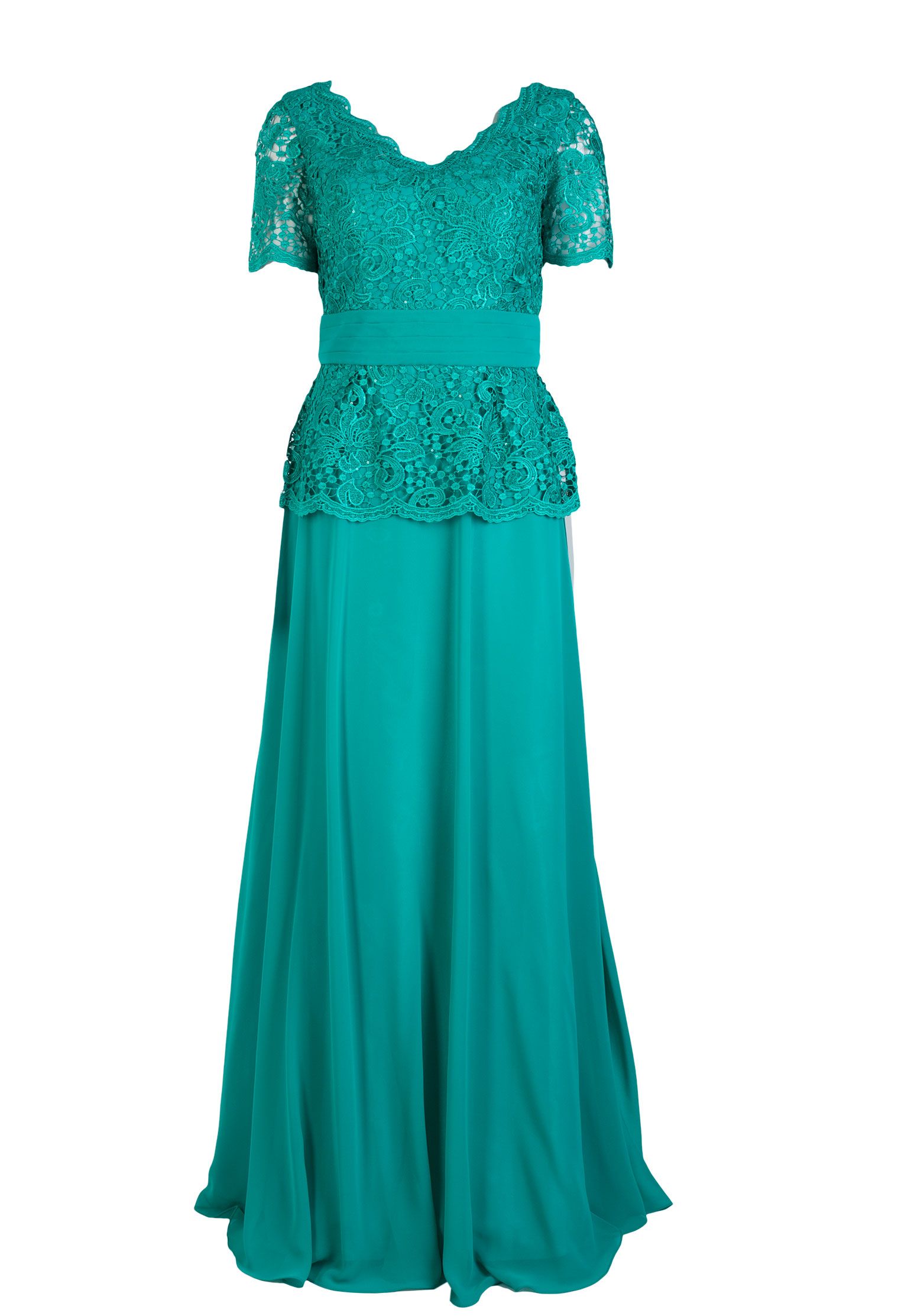 Платье женское 86806 зеленое M MIKAEL. Цвет: зеленый