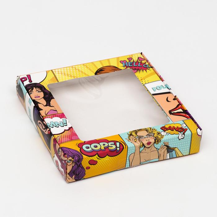 

Коробка самосборная, "Pop-art, 16 х 16 х 3 см, Упаковка Pop-art