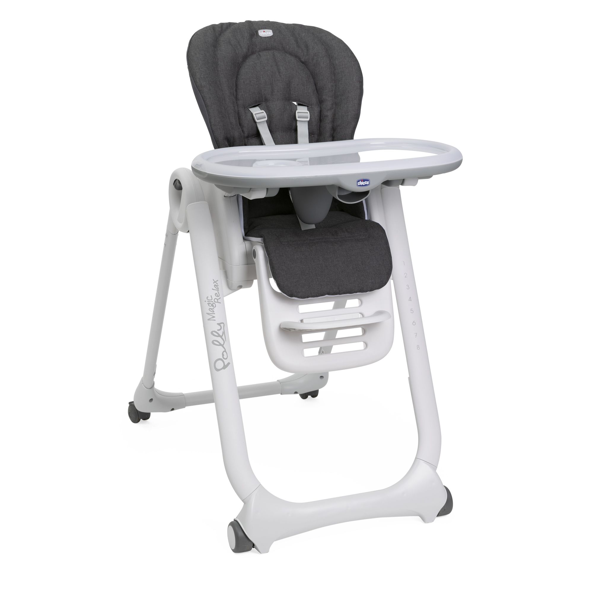 

Стульчик для кормления Chicco Polly Magic Relax Grey Melange, Серый, Polly Magic Relax