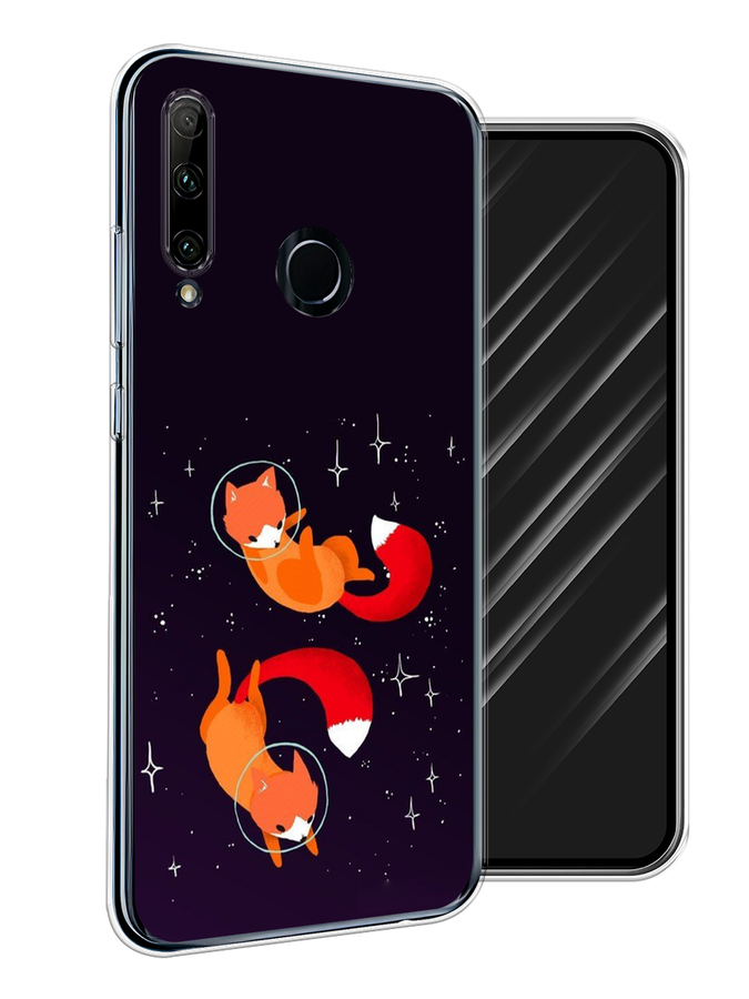

Чехол Awog на Honor 20 Lite 2019 "Лисы космонавты", Оранжевый, 68950-4