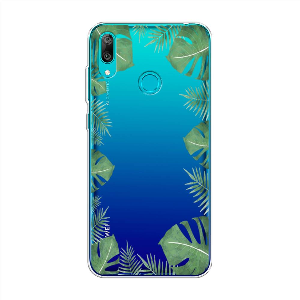

Чехол Awog на Huawei Y7 2019 "Листья папоротника рамка", Зеленый, 68450-8