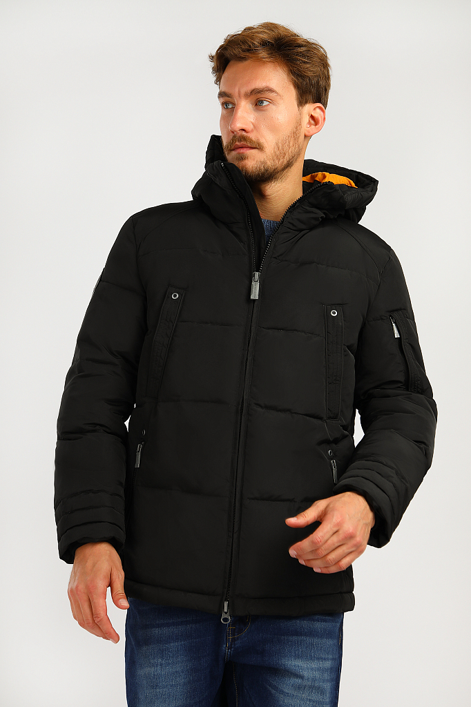 

Зимняя куртка мужская Finn Flare A19-22013 черная 3XL, A19-22013