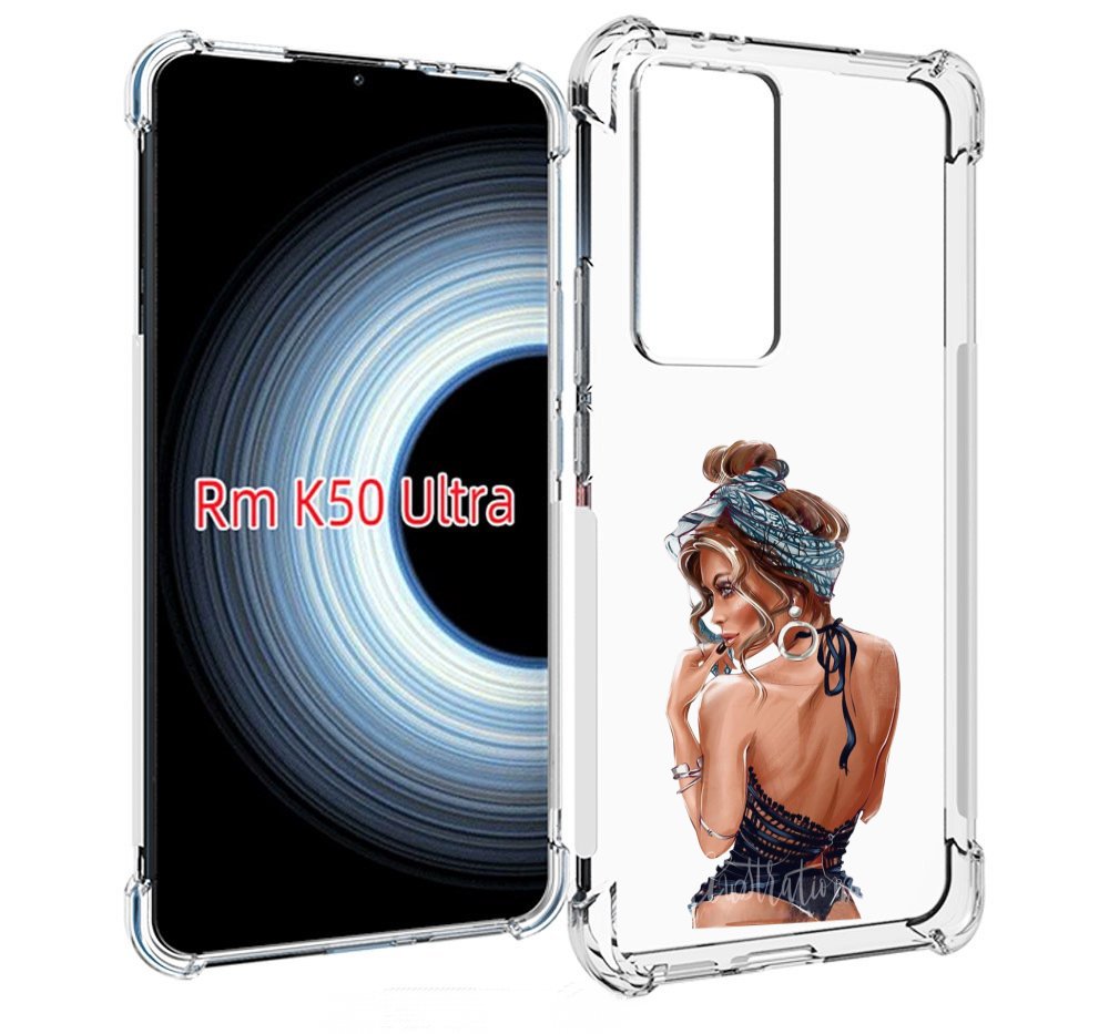 

Чехол MyPads Красивая-дама женский для Xiaomi 12T / Redmi K50 Ultra, Прозрачный, Tocco
