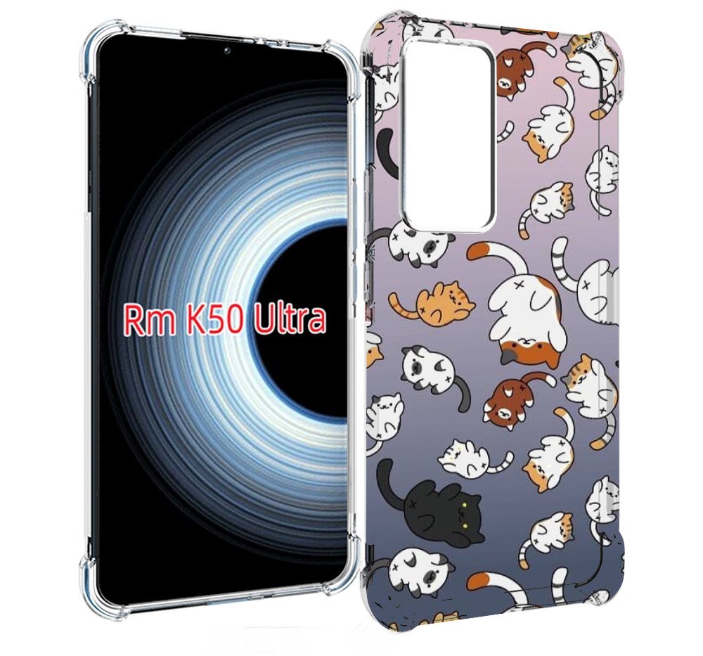 

Чехол MyPads Котики-летают для Xiaomi 12T / Redmi K50 Ultra, Прозрачный, Tocco