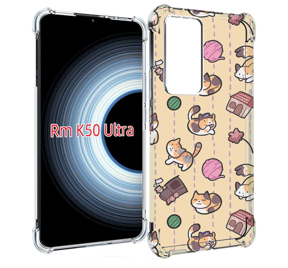 

Чехол MyPads Котики-клубочки для Xiaomi 12T / Redmi K50 Ultra, Прозрачный, Tocco