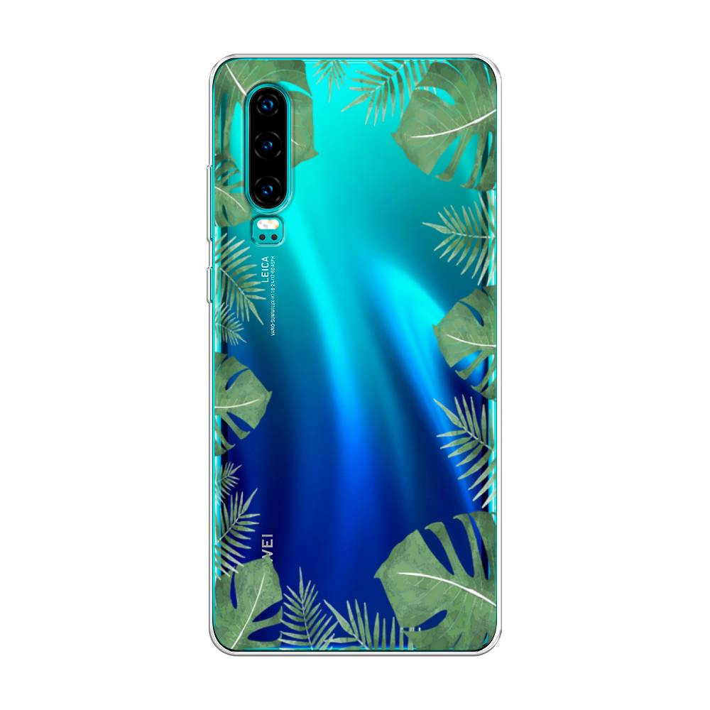 

Чехол Awog на Huawei P30 "Листья папоротника рамка", Зеленый, 68550-8