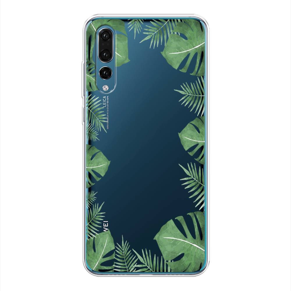 

Чехол Awog на Huawei P20 Pro "Листья папоротника рамка", Зеленый, 65050-8