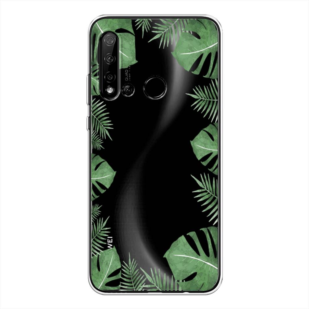 

Чехол Awog на Huawei P20 lite 2019 "Листья папоротника рамка", Зеленый, 69750-8