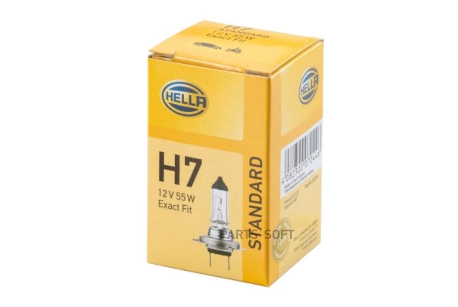 Лампа 12V H7 55W HELLA Standart 1 шт. картон 8GH007157-121