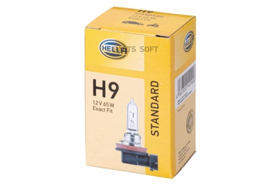 

Лампа 12V H9 65W HELLA Standart 1 шт. картон 8GH008357-001