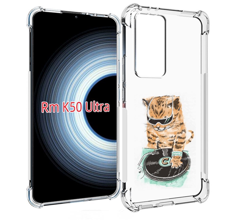 

Чехол MyPads Кот диджей для Xiaomi 12T / Redmi K50 Ultra, Прозрачный, Tocco