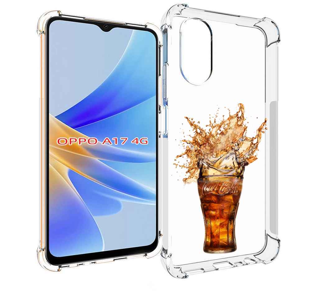 

Чехол MyPads Кола-в-стакане для OPPO A17, Прозрачный, Tocco