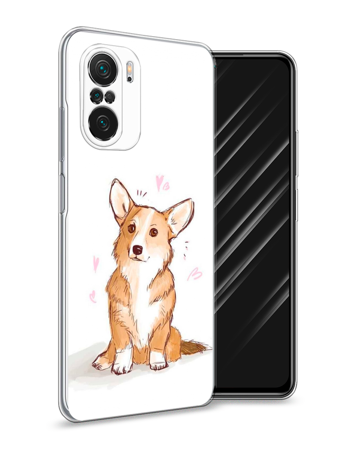 

Чехол Awog на Poco F3/Redmi K40/Mi 11i "Корги любовь", Разноцветный, 312650-1
