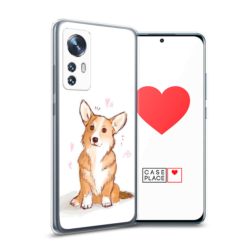 

Силиконовый чехол Awog "Корги любовь" для Xiaomi 12, Белый, 312350-1