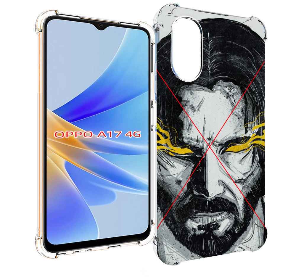 

Чехол MyPads Джон-Уик для OPPO A17, Прозрачный, Tocco