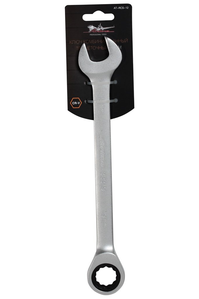 Ключ комбинированный трещоточный 19мм AIRLINE AT-RCS-12 трещоточный ключ topex