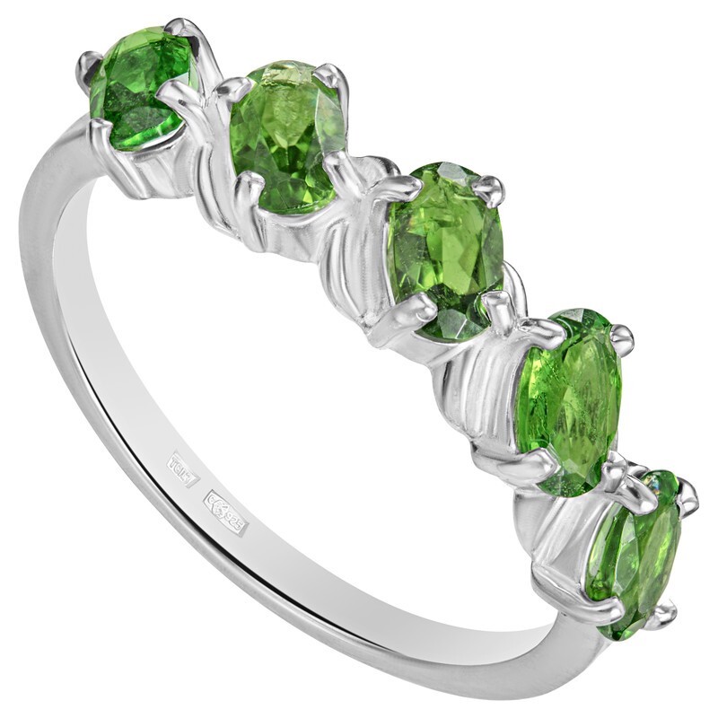 

Кольцо из серебра с хромдиопсидом р.  LAZURIT-ONLINE 7995AG, 7995AG