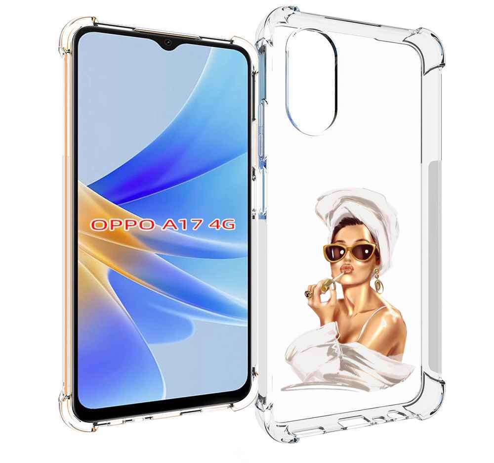 

Чехол MyPads Девушка-утром женский для OPPO A17, Прозрачный, Tocco