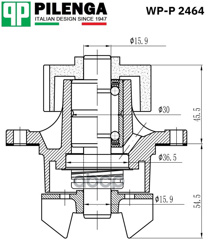 

Насос Охлаждения Двс Wp-P2464 PILENGA арт. WP-P2464