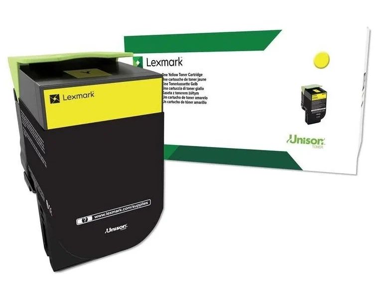 

Картридж для лазерного принтера Lexmark (80C8HYE) желтый, оригинальный