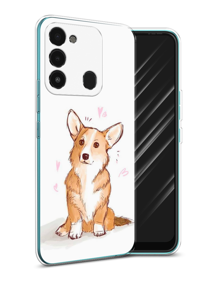 

Чехол Awog на Tecno Spark Go 2022/8С/9 "Корги любовь", Разноцветный, 301250-1