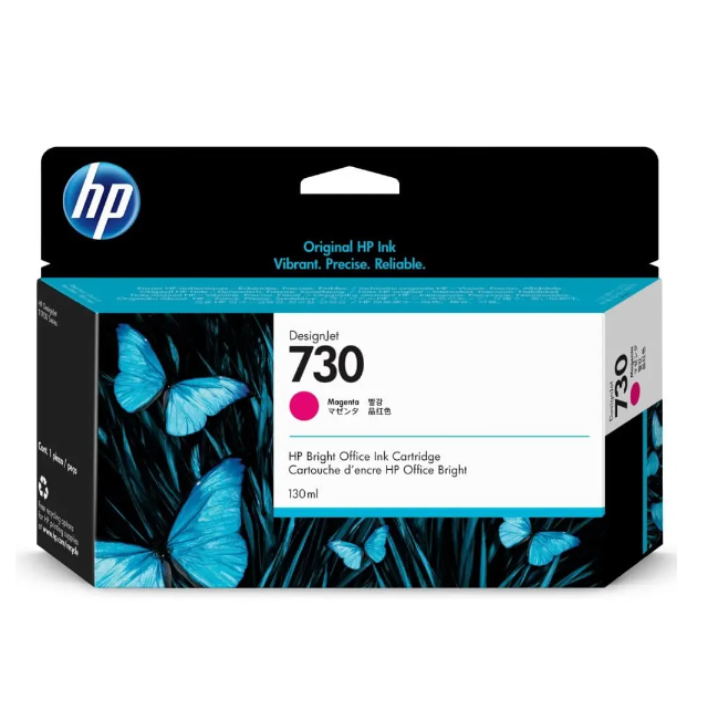 

Картридж струйный HP 730 P2V63A пурпурный