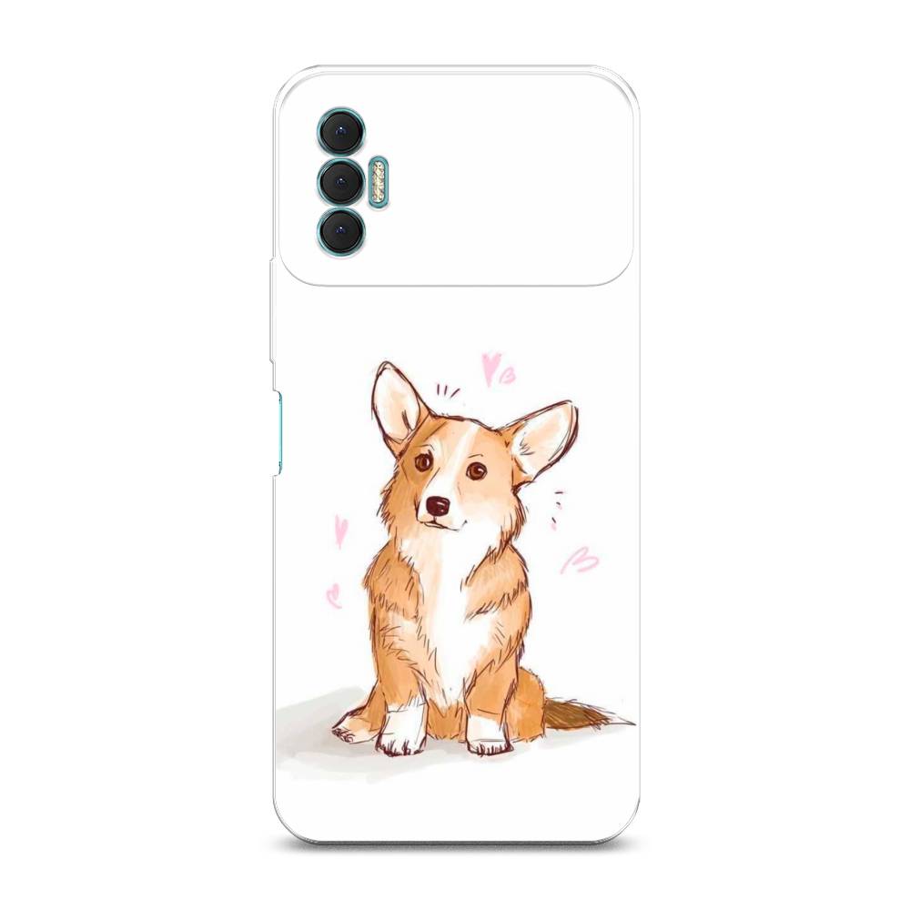 

Чехол Awog на Tecno Spark 8P "Корги любовь", Разноцветный, 301450-1