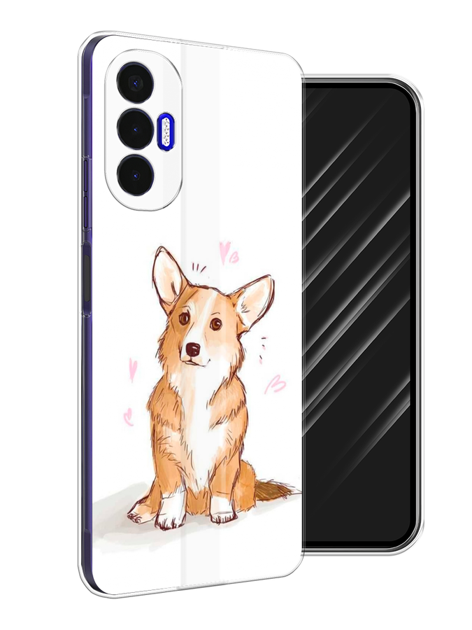 

Чехол Awog на Tecno Pova 3 "Корги любовь", Разноцветный, 301550-1